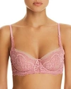 Skarlett Blue Minx Balconette Bra In Antique Rose/cashmere