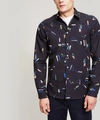 PS BY PAUL SMITH ABSTRACT PRINT COTTON SHIRT