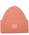 ACNE STUDIOS PANSY FACE WOOL BEANIE HAT,5057865068992