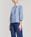 APC CLEO FRILL BLOUSE