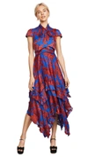 ALICE AND OLIVIA Ilia Ruffle Dress