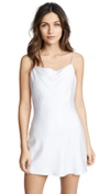 Alice And Olivia Harmony Sleeveless Mini Slip Dress In White