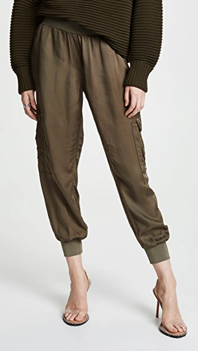 CINQ À SEPT TOUS LES JOURS GILES PANTS OLIVE,CINQA30473