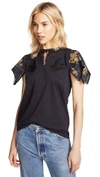 COACH 1941 LACE EMBROIDERED T-SHIRT