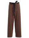 HACHE BELTED WIDE LEG TROUSERS,10652752