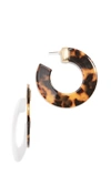 Baublebar Disc Hoop Earrings In Tortoise