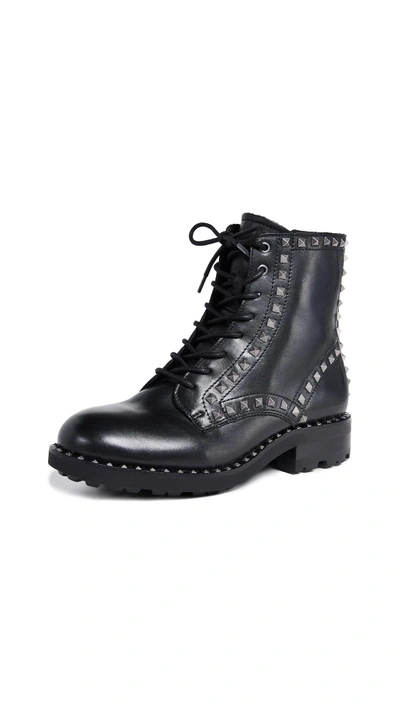 Ash Wolf Boots In Black/silver