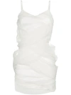 Y/PROJECT TULLE WRAPPED SLIP DRESS