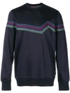 PS BY PAUL SMITH PS BY PAUL SMITH STRIPED SWEATSHIRT - BLUE