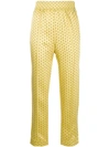 ASCENO ASCENO TAILORED TROUSERS - YELLOW & ORANGE