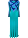 EMILIO PUCCI EMILIO PUCCI LACE-EMBELLISHED GOWN - GREEN