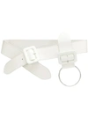 MM6 MAISON MARGIELA MM6 MAISON MARGIELA DOUBLE BUCKLE BELT - WHITE