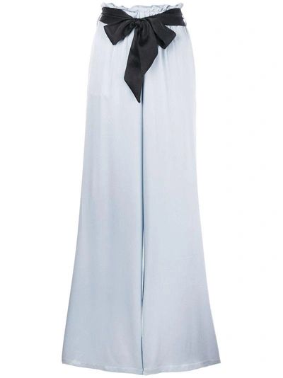 Asceno Palazzo Trousers In Blue