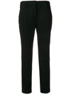Prada Tailored Cropped Trousers - Black In Black