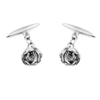 Lee Renee Rose Cufflinks Silver