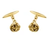 Lee Renee Rose Cufflinks Gold