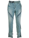 SACAI buckle cropped jeans,1803950