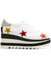 STELLA MCCARTNEY STELLA MCCARTNEY STAR PLATFORM BROGUES - WHITE