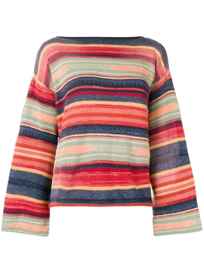Polo Ralph Lauren Multicolour Linen Cotton Silk Sweater