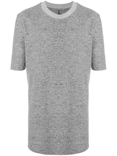 Thom Krom Half Sleeve T In Grey