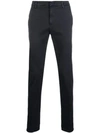 DONDUP DONDUP STRAIGHT TROUSERS - BLACK