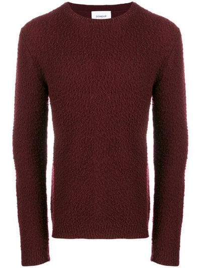 Dondup Melange Wool Blend Sweater In Red