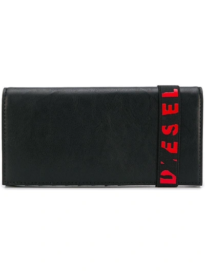 Diesel 24 A Day Wallet In Black