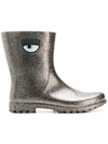 CHIARA FERRAGNI GLITTER RAIN BOOTS