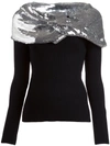 MONSE MONSE KNITTED TOP - METALLIC