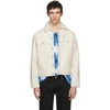 NAKED AND FAMOUS NAKED AND FAMOUS DENIM WHITE CORDUROY SHERPA JACKET