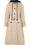 MIU MIU OVERSIZED COTTON-POPLIN TRENCH COAT