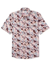 THORSUN toucan print short sleeve shirt,2SSTC1SS18