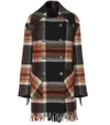 CALVIN KLEIN 205W39NYC Checked wool coat,P00327288