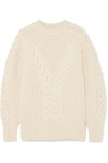 ALEXANDER MCQUEEN CABLE-KNIT WOOL SWEATER