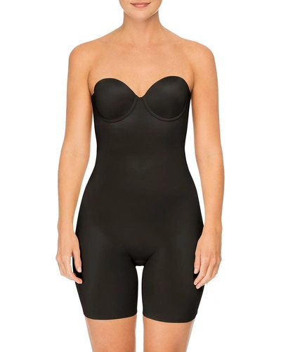 SPANX SUIT YOUR FANCY STRAPLESS CUPPED MID-THIGH SHAPING BODYSUIT,PROD140650053