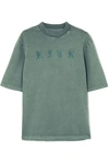 KITH MEI EMBROIDERED COTTON-JERSEY T-SHIRT