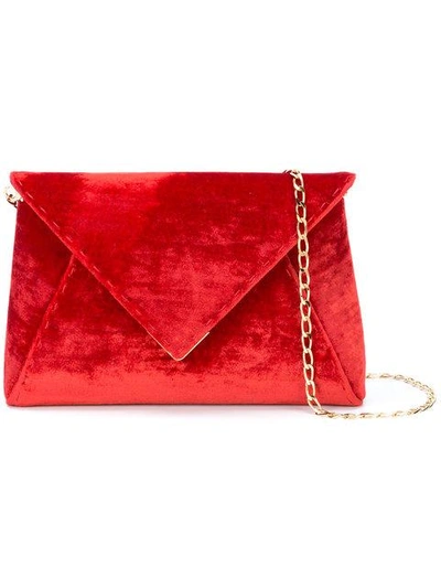 Tyler Ellis Lee Pouchet Small Clutch In Red