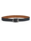 SAINT LAURENT SUEDE LOGO BELT,400098415569