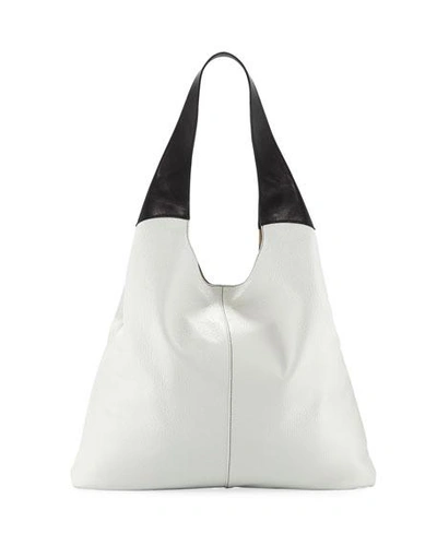 Hayward Grand Colorblock Shopper Shoulder Bag In White/black