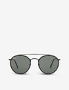 Ray Ban Rb3647 Round-frame Sunglasses In Black
