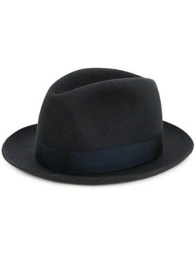 Borsalino Alessandria Black Felt Hat In 461