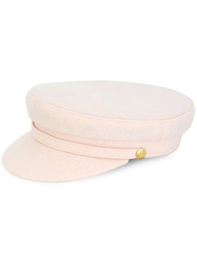 Manokhi Greek Baker Boy Hat In Pink