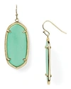 Kendra Scott Signature Elle Drop Earrings In Gold/seafoam