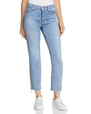 7 FOR ALL MANKIND EDIE CUTOFF STRAIGHT JEANS IN FLORA,AU8305120