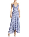 BARDOT RAELYN STRIPED MAXI WRAP DRESS,50663DB3