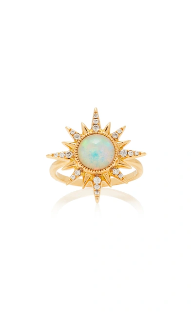 Jenny Dee Electra Maxima Opal Ring In Pink