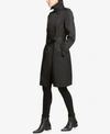 DKNY DOUBLE-BREASTED BELTED TRENCH COAT
