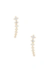 8 OTHER REASONS 8 OTHER REASONS CAPRI CRAWLER EARRING IN METALLIC GOLD.,8OTH-WL302