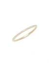 SAKS FIFTH AVENUE WOMEN'S DIAMOND AND 14K YELLOW GOLD BAND RING,0400098257545