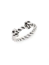 AUR LIE BIDERMANN PALAZZO STERLING SILVER KNOT RING,0400098951376